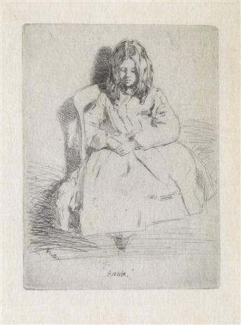 JAMES A. M. WHISTLER Two etchings.